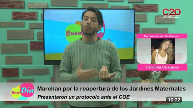 Buen Día | Carolina Cuajares | Marchan por la reapertura de jardines maternales
