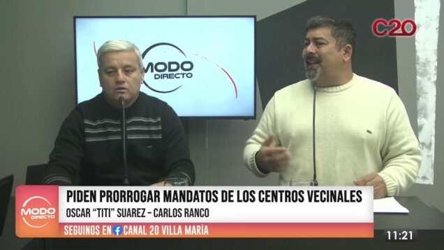 Modo Directo | Centro Vecinales – Carlos Suárez / Carlos Ranco