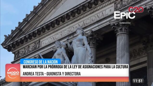 Modo Directo | Ley de asignaciones para la cultura – Andrea Testa