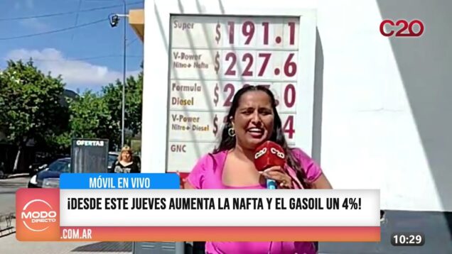 Modo Directo | Móvil en Vivo | Aumento de Combustible