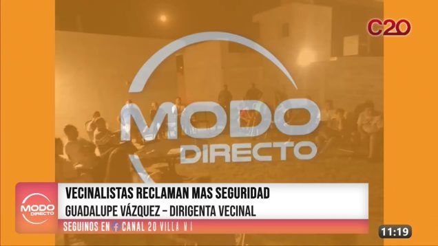 Modo Directo | Reclaman por Seguridad – Guadalupe Vázquez