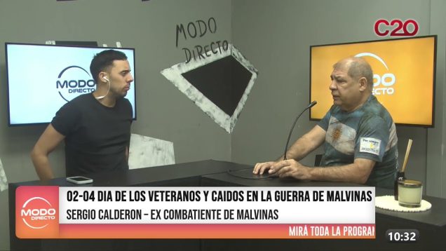 Modo Directo | Ex-combatientes de Malvinas – Sergio Calderón