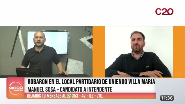 Modo Directo | Robo en Local Partidario – Manuel Sosa