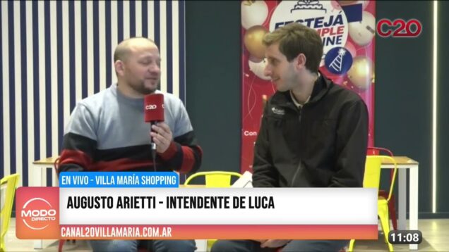 Modo Directo | En Vivo desde Villa María Shopping – Agusto Arietti