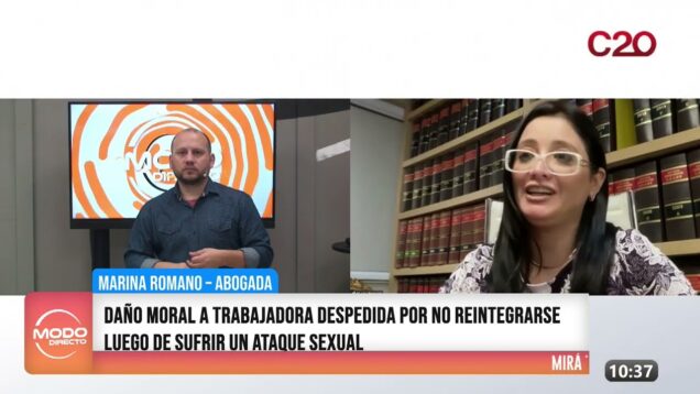 Modo Dirercto | Daño Moral a Trabajadora Despedida – Marina Romano