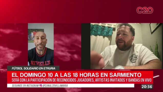 C20 Noticias | Fútbol Solidario en Etruria – Ivan Piovano