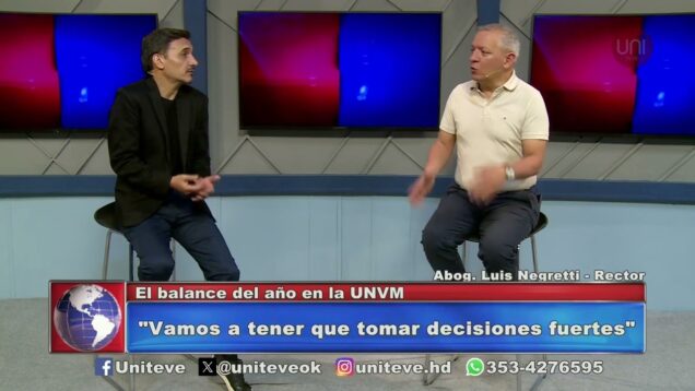 Uniteve Noticias | “El 2023 fue un gran año para la UNVM” – Negretti
