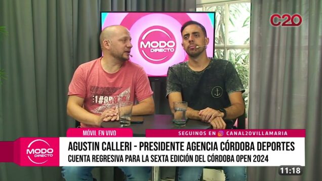 Modo Directo | Agencia Córdoba Deportes – Agustín Calleri