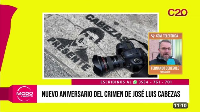 Modo Directo | Aniversario del Crimen de José Luis Cabezas – Fernando Ceresole