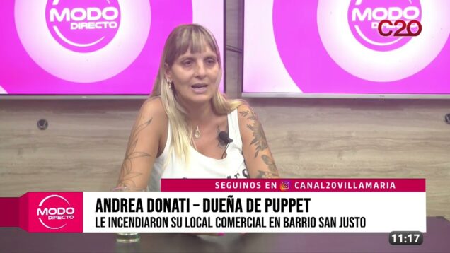 Modo Directo | Incendiaron un local comercial – Andrea Donati