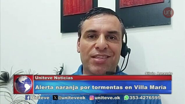 Uniteve Noticias | Alerta naranja por tormentas en Villa María