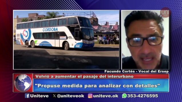 Uniteve Noticias | Volvió a aumentar el pasaje del interurbano