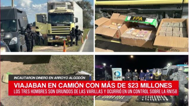 C20 Noticias | Incautaron dinero en Arroyo Algodón – María Schianni