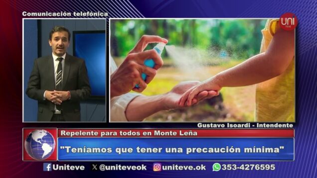 Uniteve Noticias | El municipio de Monte Leña entregó repelente a los vecinos