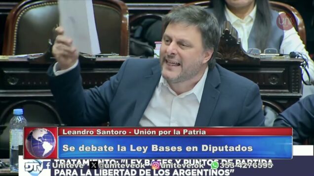 Uniteve Noticias | Se debate la Ley Bases en Diputados