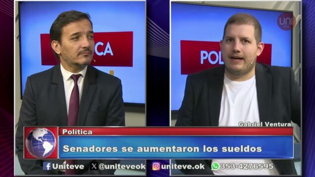 Uniteve Noticias | Sin debate y a mano alzada, los senadores aumentaron su sueldo