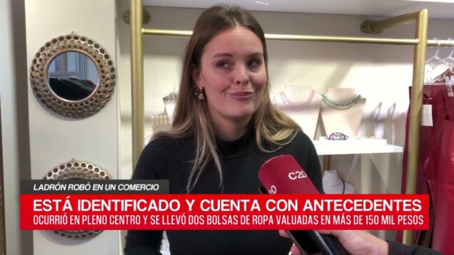 C20 Noticias | Ladrón robó en un comercio – Georgina Genre