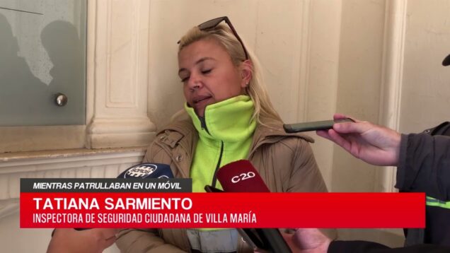 C20 Noticias | Mientras patrullaban en un móvil – Tatiana Sarmiento y Federico Lazo