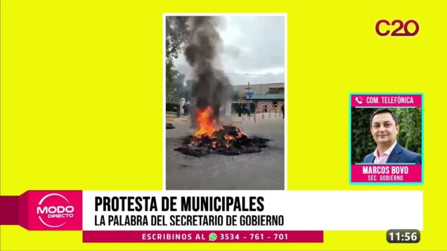 Modo Directo | Marcos Bovo – Protesta de Municipales: la palabra del Secretario de Gobierno
