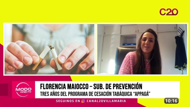 Modo Directo | Cesación tabáquica “Appagá” – Florencia Maiocco