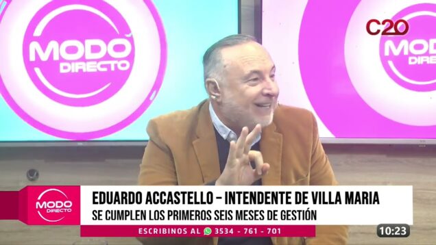 Modo Directo | Primeros meses de gestión – Eduardo Accastello