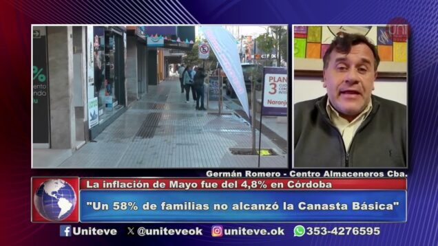 Uniteve Noticias | Córdoba | La inflación de mayo fue del 4,8%