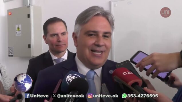 Uniteve Noticias | El gobernador Martín Llaryora en Villa María