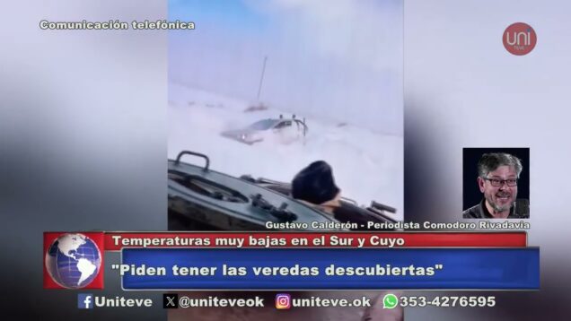Uniteve Noticias | Temperaturas muy bajas en el Sur y Cuyo