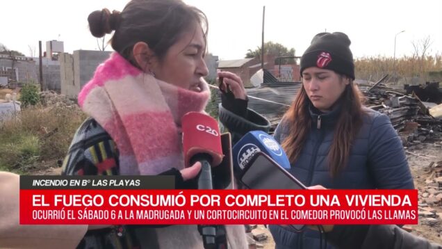 C20 Noticias | Incendio en B° Las Playas – Fabiana Chazarreta