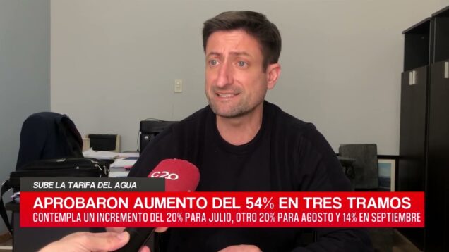 C20 Noticias | Sube la tarifa del agua – José María Cativelli