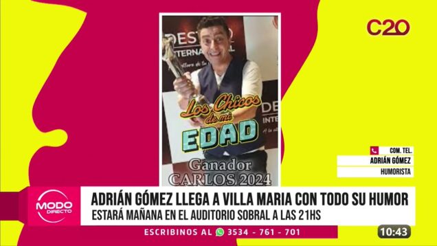 Modo Directo | Festival pensar con humor – Adrián Gómez