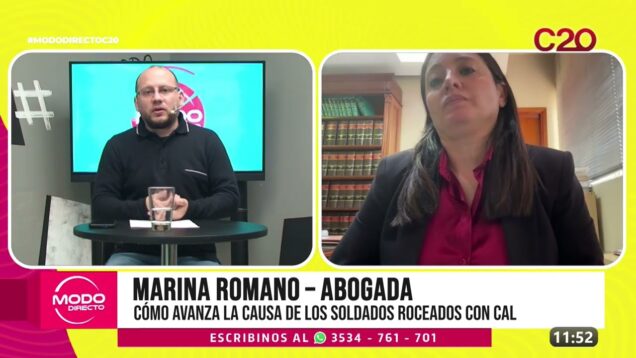 Modo Directo | Causa de los soldados roceados con cal – Marina Romano
