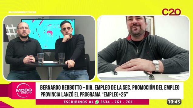 Modo Directo | Progerama Empleo+26 – Bernardo Berbotto