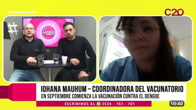Modo Directo | Vacunación contra el dengue – Iohana Mahum