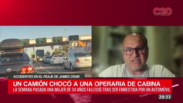 C20 Noticias | Accidente en el peaje de James Craik – Gustavo Rossi