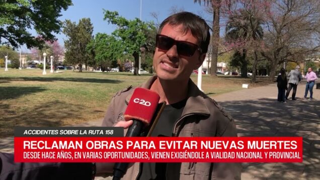 C20 Noticias | Accidente sobre la ruta 158 – Alberto Arce