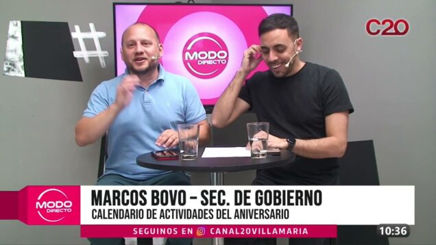 Modo Directo | Calendario de actividades del aniversario – Marcos Bovo