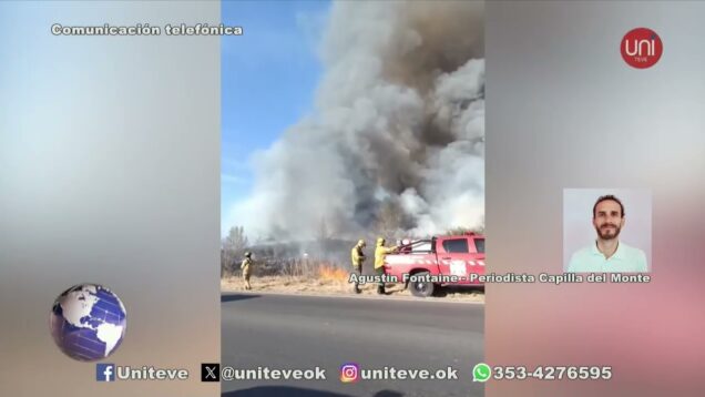 Uniteve Noticias | Bomberos controlan un incendio en el Valle de Punilla