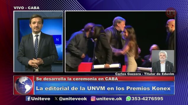 Uniteve Noticias | La editorial de la UNVM en los Premios Konex