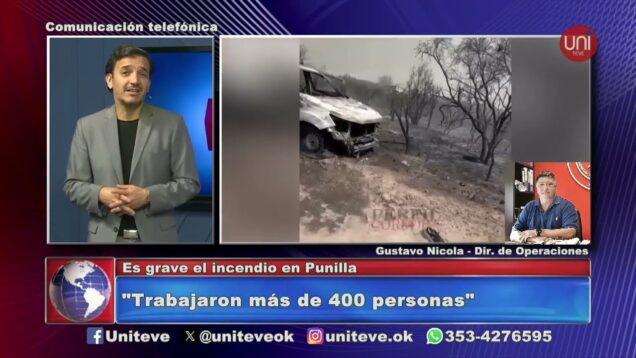 Uniteve Noticias | Los incendios no paran en las Sierras