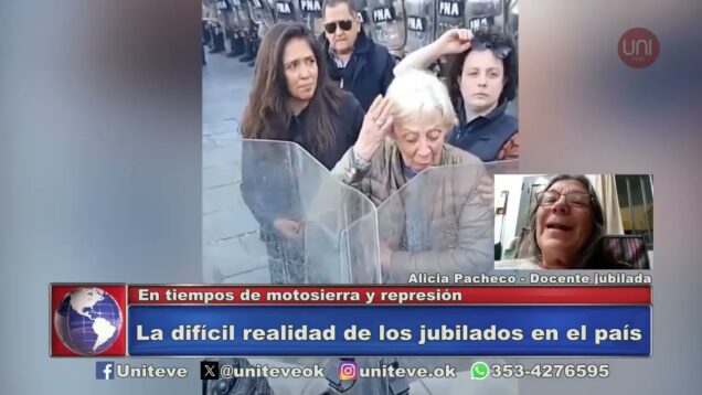 Uniteve Noticias | Represión a jubilados afuera del Congreso