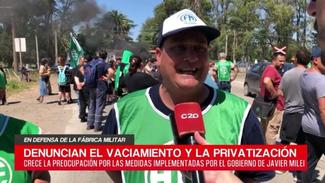 C20 Noticias | En defensa de la fábrica militar – Silvana Torres, María Maturano y Sergio Catalano