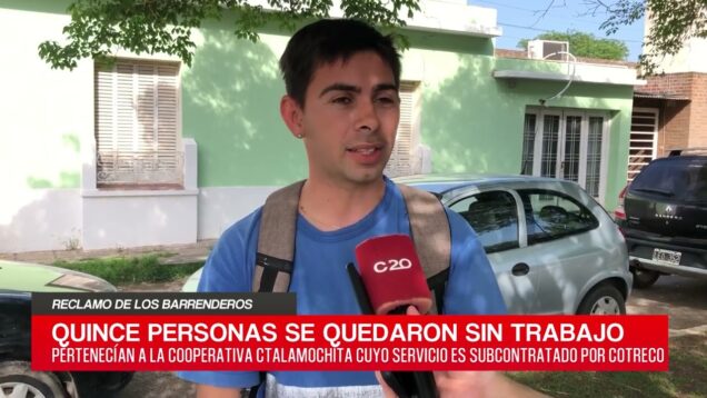 C20 Noticias | Reclamo de barrenderos – Facundo Mosquera