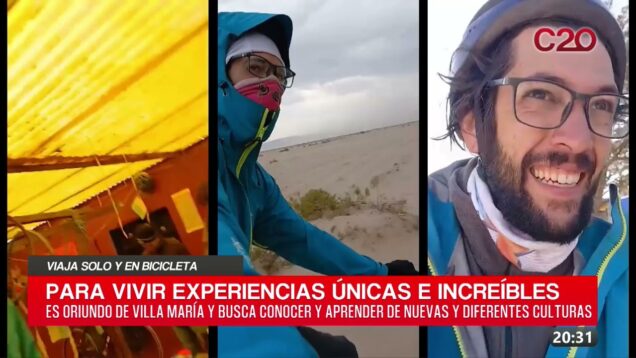 C20 Noticias | Viaja solo y en bicicleta – Emiliano Eandi
