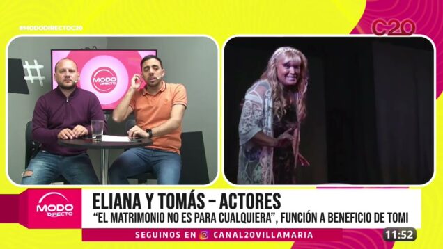 Modo Directo | Eliana y Tomás – “El matrimonio no es para cualquiera”, función a beneficio de Tomi
