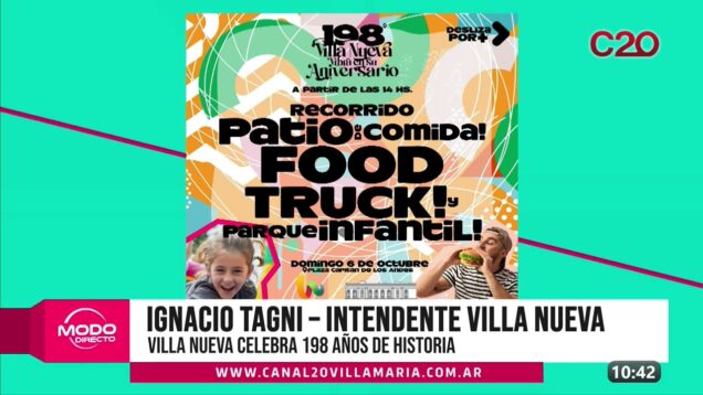 Modo Directo | Ignacio Tagni – Villa Nueva celebra 198 años de historia