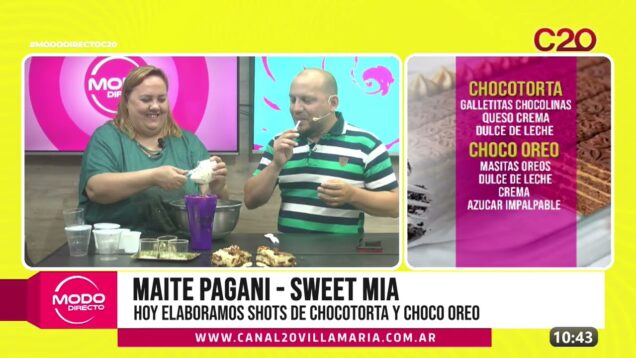 Modo Directo | Maite Pagani – Sweet Mia: hoy elaboramos shots de chocotorta y choco oreo
