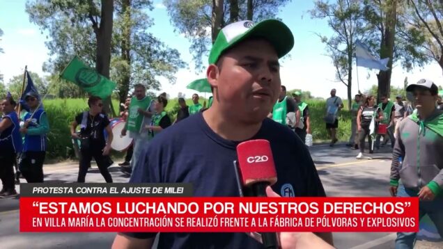 C20 Noticias | Protesta contra el ajuste de Milei – Jonatan Cruzeño