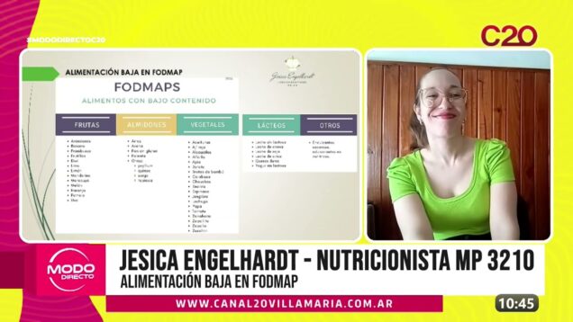 Modo Directo | Alimentación baja en Fodmap – Jesica Engelhardt