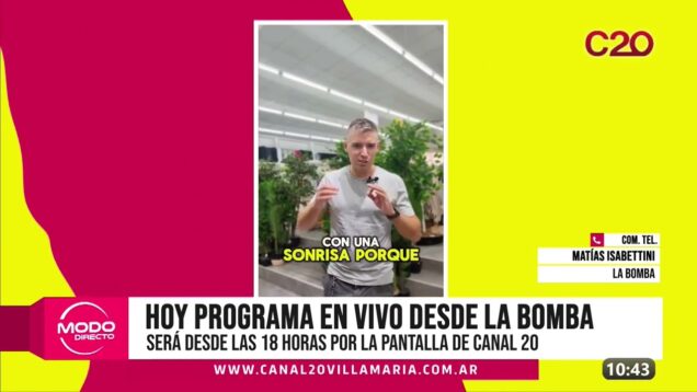 Modo Directo | En vivo desde La Bomba – Matías Isabettini